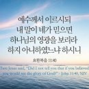 내 말이 네가 믿으면 하나님의 영광을 보리라(요한복음 11장) 이미지