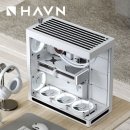 오버클럭PC방 | HAVN HS420 컴퓨터 어항 케이스 미들타워 본체 데스크탑 케이스 화이트 솔직 후기