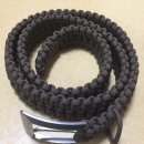 파라코드 티타늄 버클 벨트 등산벨트 서바이벌 벨트 paracord belt 이미지