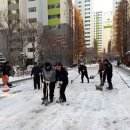 인천시 서구 불로동 불로월드메르디앙 아파트 단지 겨울 이미지