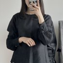 시에 sie 넬 시어 슬릿 블라우스 블랙 후기