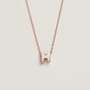 로즈골드(Rose Gold) | [국내배송] [HERMES] 에르메스 미니 팝아쉬 Mini Pop H 목걸이 - 화이트 Blanc / 로즈골드 Rose Gold