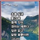 빨간꽃초록잎