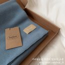 M011 | halden 할렌 머플러 / 베이직 소프트 머플러 블루 내돈내산