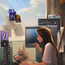 태블릿 디지털 드로잉 이미지