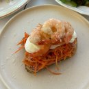 브런치 맛집 브리지밀 방문후기,내돈내산, 프렌치 플레이트, 앙초코 솔트 바게트 샌드위, 버터새우 오픈...