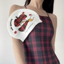 레드앤 블루 | 블루앤베리 퐁당 원피스 수영복 하트타탄 블랙&레드 후기 | 사이즈팁