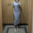 시에(sie) 에이프런 랩 니트 드레스 / 포그 블루, 페일 핑크, 네이비 착용 후기