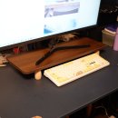 우드카빙으로 나만의 감성책상 꾸미기 | [루비바] 원목 모니터받침대 교체 후기 | 낡은 책상 위 데스크테리어 심폐소생술