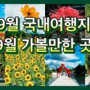 9월 국내 여행지 추천 이미지