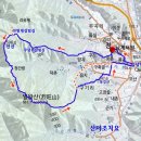 밀양 당산 (108m)-안산 (596m)-열왕산 (663.3m)-등강산 (197.6m) 17년 12월 31일 산행 이미지