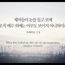 오늘의 '영어성경 사진'(286강) “오직 예수 외에는”(마태복음 17장 8절) 이미지