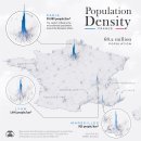 지도: 프랑스의 인구 밀도 이미지