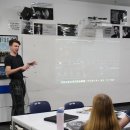 The HS Film students meet &amp; learn about filmmaking &amp; film coloring skills 이미지