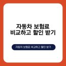 자동차 보험료 비교하고 할인 받기