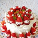 크리스마스 케익 만들기 이미지