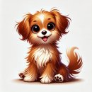 강아지 그리다 이미지