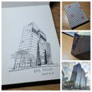 수채 담은, 붓 캘리그라피 이미지