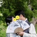 한복스냅 소품 전통부채,부케,가훈 후기