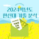 2024학년도 한신대 기출 분석(문항수 배점 출제영역) 이미지