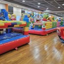 교회 여름성경학교 행사에 에어바운스 대여로 미니 놀이동산을 만들어 준 실내 교회 에어바운스 놀이터!