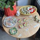 카페윤 | 군자 디저트 카페 평일 두바이 산도 구매 후기 윤숲 후르츠산도