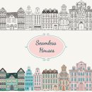 seamless old styled houses 이미지