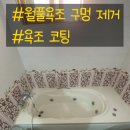 도담약품 | 청소 어려운 가정용 월풀욕조 물구멍 제거 리폼 시공