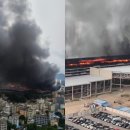 중국 선전의 BYD 자동 주차장에서 발생한 끔찍한 화재 현장이 영상에 담겼습니다. 이미지