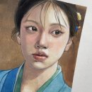 감성 한국화일러스트 이미지