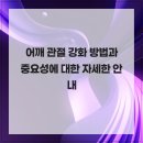 어깨 관절 강화 방법과 중요성에 대한 자세한 안내