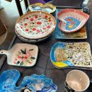 (특강)수채화 캘리그라피(주간) | 도자기 특강 후기 재벌 끝난 후 완성작 모음 (고산동미술)