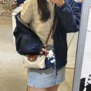 화이트 | 롱샴 르 플리아쥬 미니백 화이트 후기 | 스트랩 착용 데일리 코디