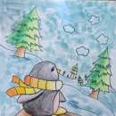 소묘와 수채화 이미지