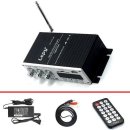블루투스 Lepy LP - A7USB 파워 앰프, 12V3A 전원 및 오디오 케이블 포함, 가정용 차량용 다기능 FM SD USB MP 이미지