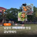 남양주 바베큐 맛집 금남멧돼지 | 200평 잔디밭에서 즐기는 멧돼지고기 숯불구이
