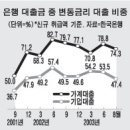 은행 변동금리 대출로 멍든다 이미지