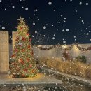 (12/17)아빠와 함께하는 크리스마스 키즈 베이킹_트리케이크 | 부산 사상 대형카페 오르디 , 눈 내리는 크리스마스 트리 마을