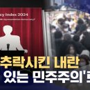 민주주의 순위 10계단 하락(완전한 민주주의-＞ 결함있는 민주주의로) 이미지