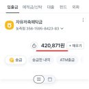 카페기금 잔액 보고 이미지