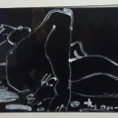 힐링 캐리커쳐 드로잉 이미지