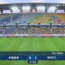 [K리그] 한명 부족하고 원정이었는데도 수원을 격파한 대구.gif 이미지