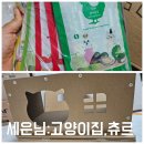 0601-0608 고양이집 츄르 스크래쳐 사료 종량제봉투 생수 봉사자식사 봉사자간식및음료 이미지
