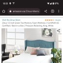 Zinus 12 Inch Green Tea Memory Foam Mattress King size $500 이미지