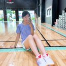 6455 | 테크니스트 배드민턴 반팔 티셔츠 TNT6455 라벤더 착용 후기