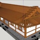 29평 나형 스케치업(sketchup) 3D 한옥 도면(한옥동영상)-경북 한옥 표준 설계 도서 이미지