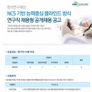 한국연구재단 2018년 연구직 채용형 인턴 공개채용 (~12월 18일) 이미지