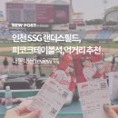 ssg 랜더스필드 피코크테이블석 시야 명당 금액 좌석 안내 및 주차 꿀팁 (1층 17블록 C열 3번 4번)