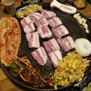 로타리솥뚜껑 | 대천 가족여행 1-4｜보령 솥뚜껑 삼겹살 맛집 &#39;로타리돼지집&#39; 가격 메뉴 후기