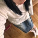 프린지공원 | 데님스커트 추천 미케네 루시안 데님 프린지 미디 스커트 데님 코디 후기